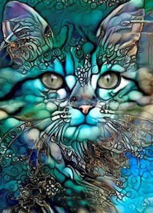 Алмазна вишивка. картина на підрамнику "кошеня", розмір 20х30 см