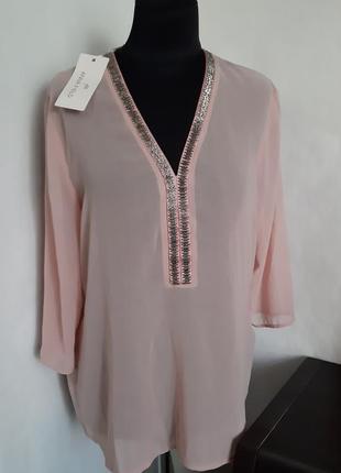 Блуза з v-образним вирізом розмір xxl