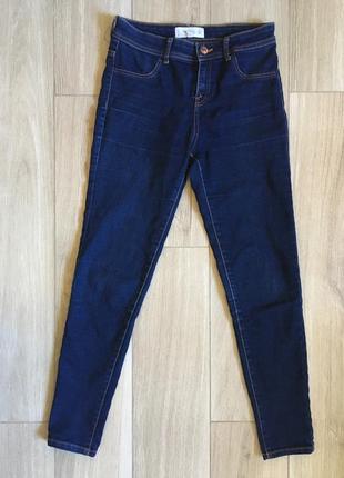 Трендовые стильные темно-синие скинни джинсы от mango р.24-25