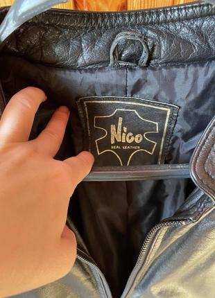 Шкіряний бомбер nico