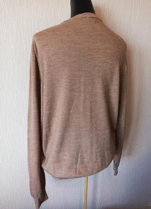 Чоловіча кофта сверт пуловер шерстяний 100% шерсть4 фото