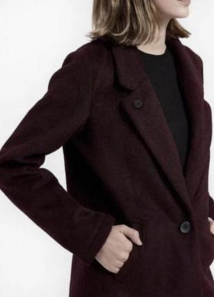 Пальто scotch&soda, burgundi n black mix
