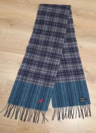 Шикарний брендовий вовняний шарф lyle & scot