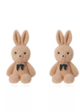 Серёжки зайчик серьги заяц зайка3 фото