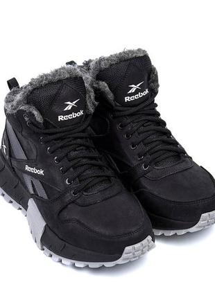 Чоловічі зимові шкіряні черевики