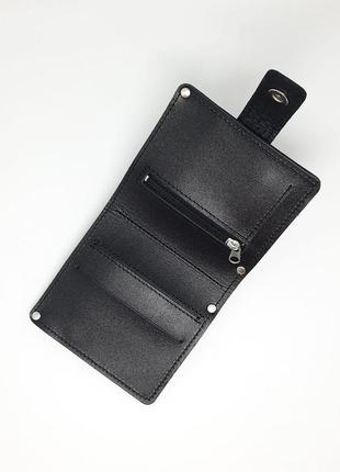 Чоловічий шкіряний гаманець. мужской кожаный ремень3 фото