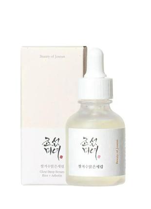 Сироватка для рівного тону й сяйва beauty of joseon glow deep serum rice + arbutin 30ml