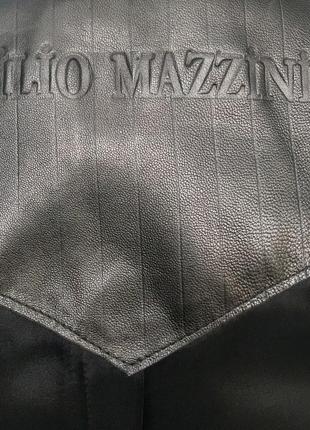 Пиджак мужской кожаный натуральный классический италия7 фото