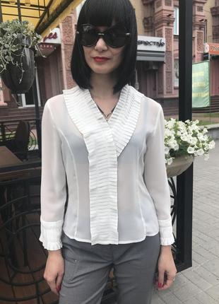Блуза шовкова жіноча біла