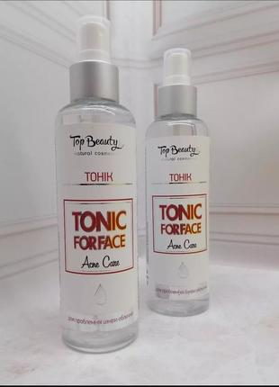 Тонік для проблемної шкіри обличчя top beauty anti acne tonic for face, 200 мл1 фото