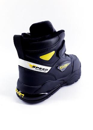 Дитячі зимові черевики для хлопчика bessky b2007-3c 32-37(р) 21см чорний5 фото