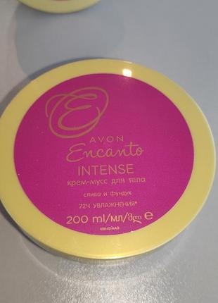 Крем мусс для тела слива фундук эйвон avon encanto intense2 фото