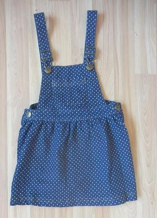 Фірмовий джинсовий сарафан next дитині 2-3 роки стан нового