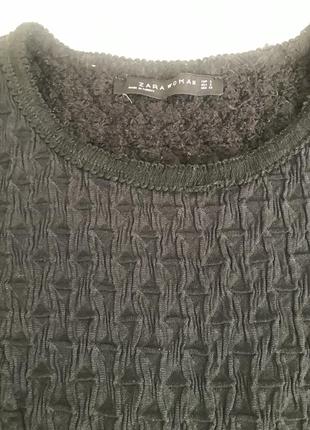Блуза з баскою із фактурної тканини2 фото