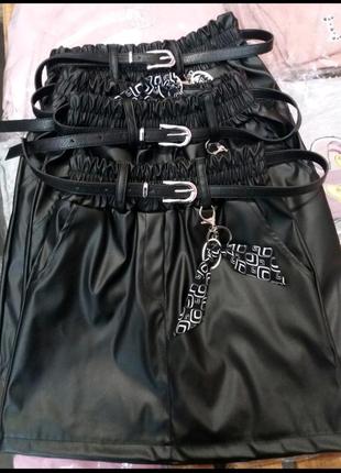 Спідниці з екошкіри. розміри 122-146