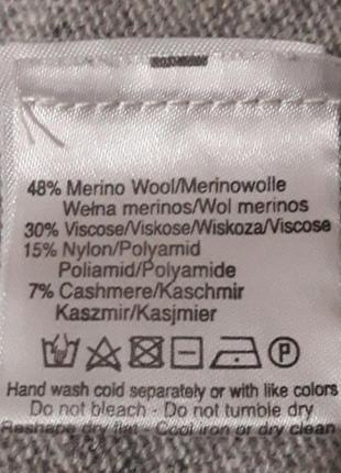 Benedetta b. italy  48 % меріносова вовна   7% кашемір брендовий  стильний светр  р.xl5 фото