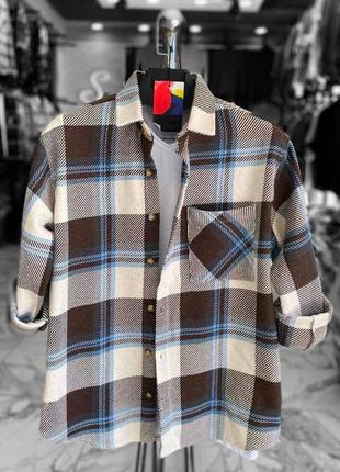 Мужская байковая рубашка pio чоловіча байкова сорочка pio