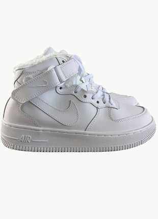 Зимові кросівки nike air force hf | хутро.