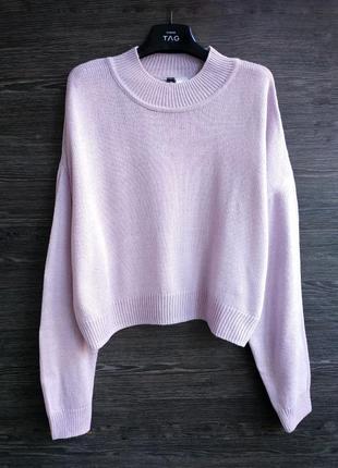 Укороченный свитер свободного кроя h&m.