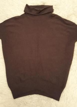 Пуловер без рукав шоколадный7 фото