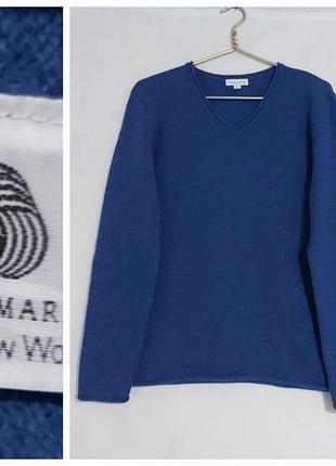 Шерстяной вязаный свитер brookshire 100%- шерсть  48/50р