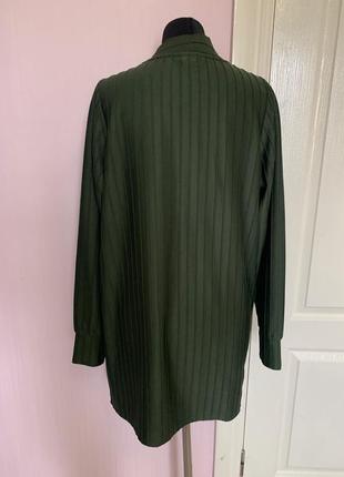 Кардиган накидка зелена 3