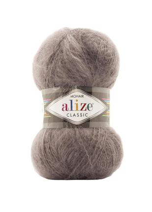 Пряжа alize mohair classic алізе мохер класік норка 864