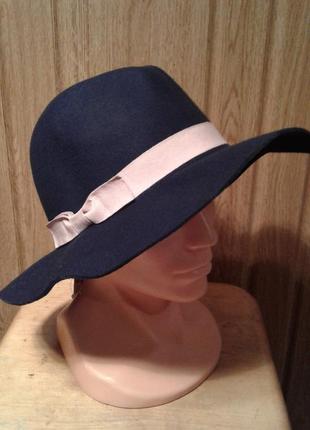 Фетровая шляпа. шляпка. капелюшок с yt ,jkmibvb полями.c&a1 фото