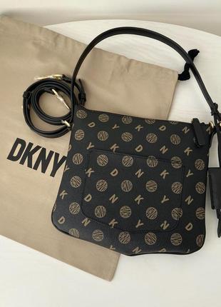 Dkny the small logo optimist shoulder bag жіноча брендова сумочка хобо сумка дкну hobo оригінал на подарунок дівчині дружині