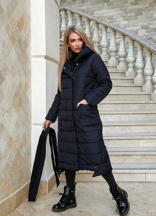 Зимове куртка пальто захист від снігу та дощу нижче колін на поясі новий