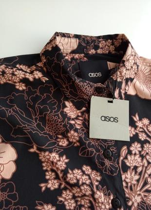 Нежная блуза с коротким рукавом в цветочный принт