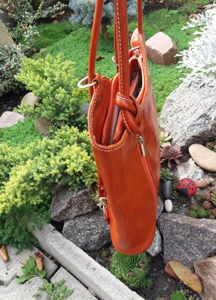Шикарная брендовая кожаная сумку от vera pella италия4 фото