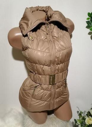 Женская безрукавка жилетка с мехом (лот#59)9 фото