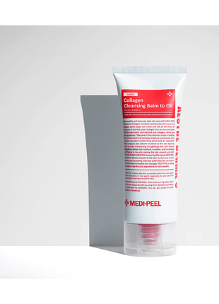 Очищуючий бальзам із пробіотиками medi-peel red lacto collagen cleansing balm to oil