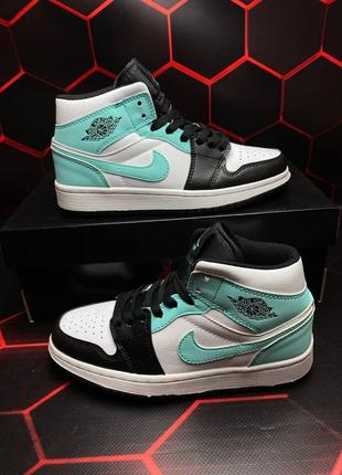 Кросівки air jordan Silver 1 mid - island green