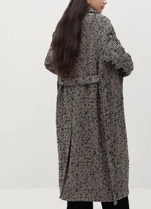 Шерстяное женское пальто mango3 фото