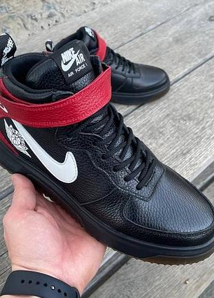 Чоловічі шкіряні зимові кросівки nike