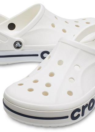 Крокси жіночі чоловічі сабо crocs bayaband clog white крокси баябенд білого кольору5 фото