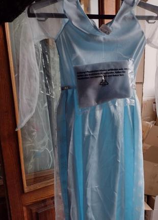 Платье эльзы из холодного сердца 7-10 лет5 фото