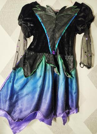 Платье летучая мышь ведьмочки + обруч на хелловин, halloween хелловин (39)2 фото