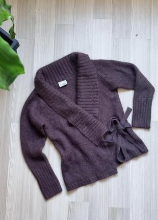 Ангоровый свитер на запах женственный теплый7 фото