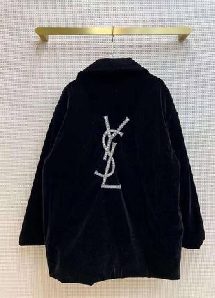 Женская брендовая бархатная демисизонная курточка уsl черная3 фото