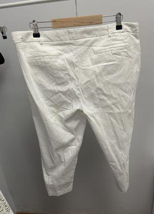 Білі вкорочені брюки, бріджі4 фото