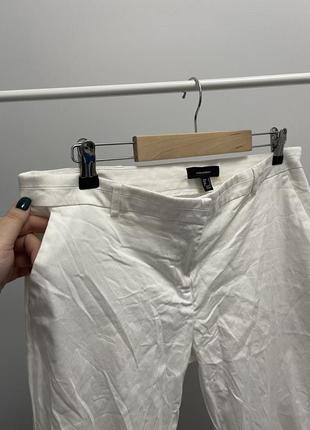 Білі вкорочені брюки, бріджі2 фото