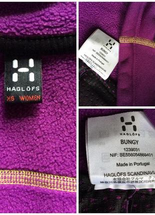 Haglöfs практичный жилет с капюшоном яркого фиолетового цвета3 фото