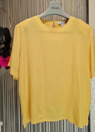 Anna and frank.100%шовк футболка блуза топ