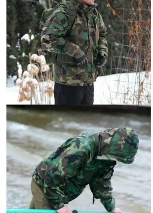 Куртка дощовик парка  helikon ecwcs parka gen 2  woodland l8 фото