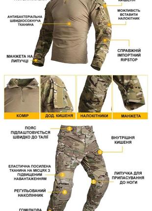 Тактична форма мультікам emerson multicam