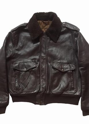 Оригинальная винтажная куртка пилот 60-х schott i-s 674 m-s leather flight jacket1 фото