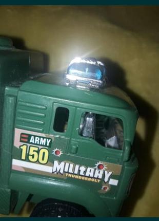 Игрушка детская военная машинка грузовик зелёный3 фото